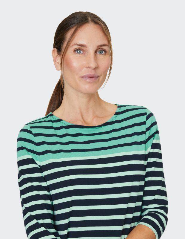 Joy Sportswear 3/4-Arm-Shirt CELIA T-Shirt mit feinem Ringeldessign Versandkostenfrei