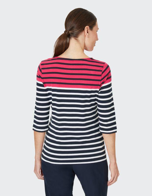 Joy Sportswear 3/4-Arm-Shirt CELIA T-Shirt mit feinem Ringeldessign Großer Ausverkauf