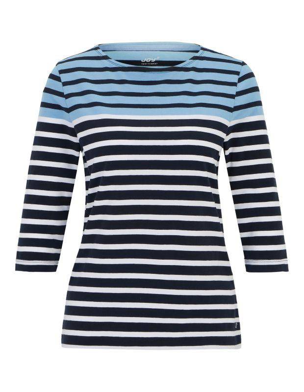Joy Sportswear 3/4-Arm-Shirt CELIA T-Shirt mit feinem Ringeldessign Saisonschlussverkauf