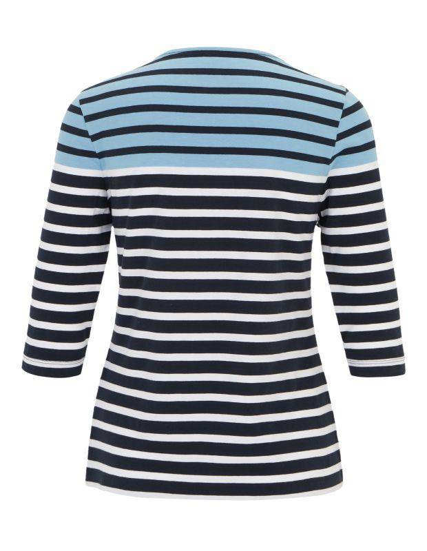 Joy Sportswear 3/4-Arm-Shirt CELIA T-Shirt mit feinem Ringeldessign Saisonschlussverkauf
