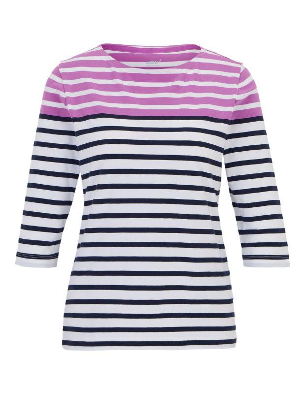 Joy Sportswear 3/4-Arm-Shirt CELIA T-Shirt mit feinem Ringeldessign Black Friday