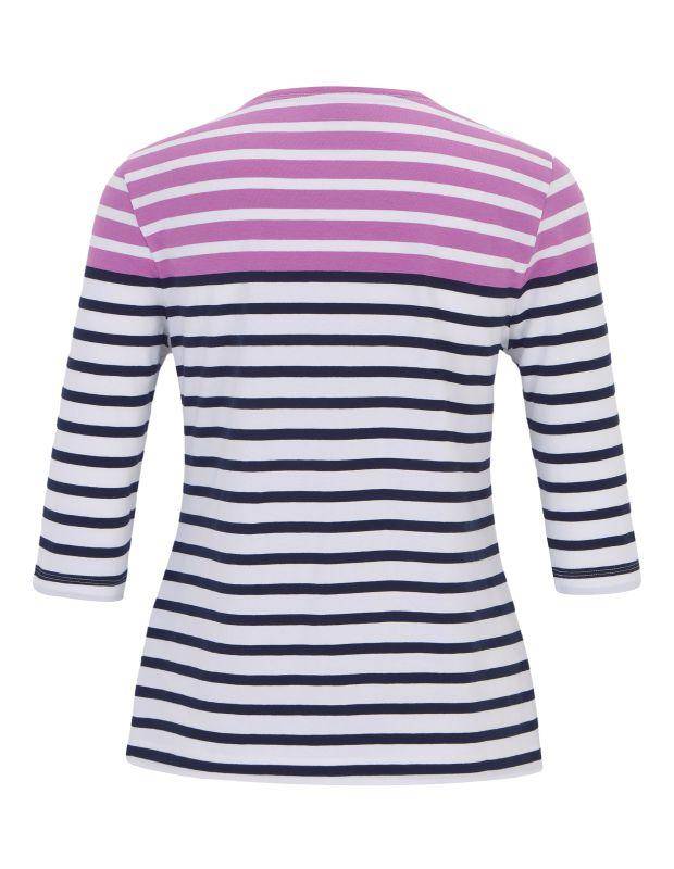 Joy Sportswear 3/4-Arm-Shirt CELIA T-Shirt mit feinem Ringeldessign Black Friday