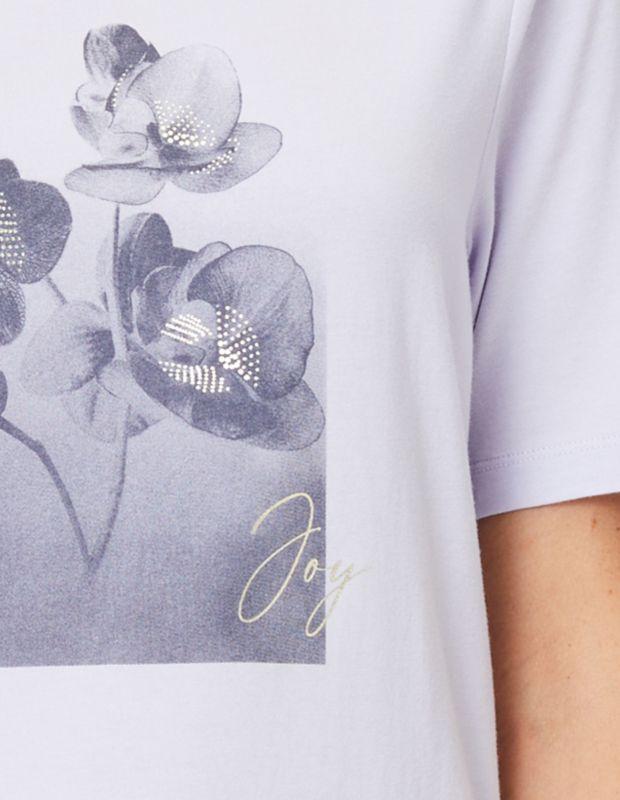 Joy Sportswear T-Shirt TALA Lockeres Shirt mit floralem Frontprint Bis zu 65% Rabatt