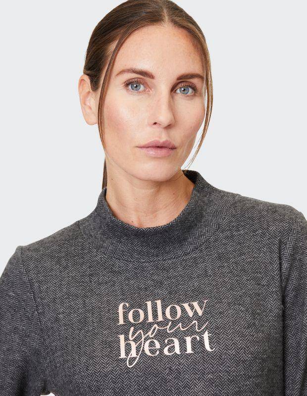 Joy Sportswear Sweatshirt GLORIA Sweatshirt aus softem Jacquardstrick Kostenloser Versand international