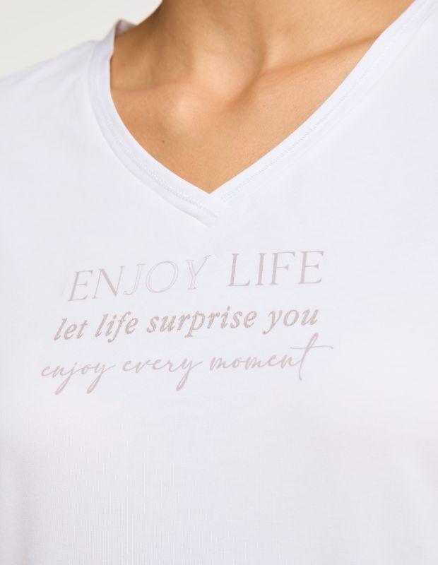 Joy Sportswear T-Shirt JIL Stilvolles T-Shirt mit abgerundetem Saum Schlussverkauf