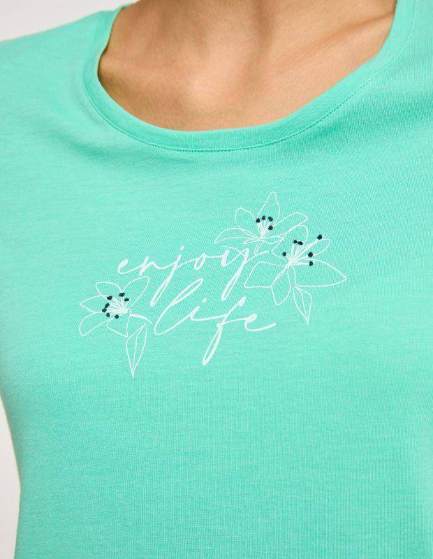 Joy Sportswear T-Shirt ANYA T-Shirt mit grafischem Blumendruck Rabatt