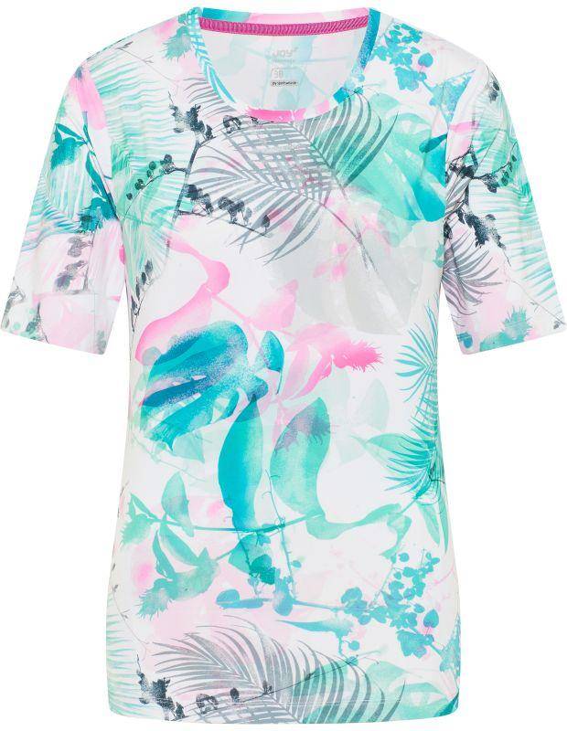 Joy Sportswear T-Shirt CLARA Rundhalsshirt mit tropischem Druckmotiv Begrenztes Angebot