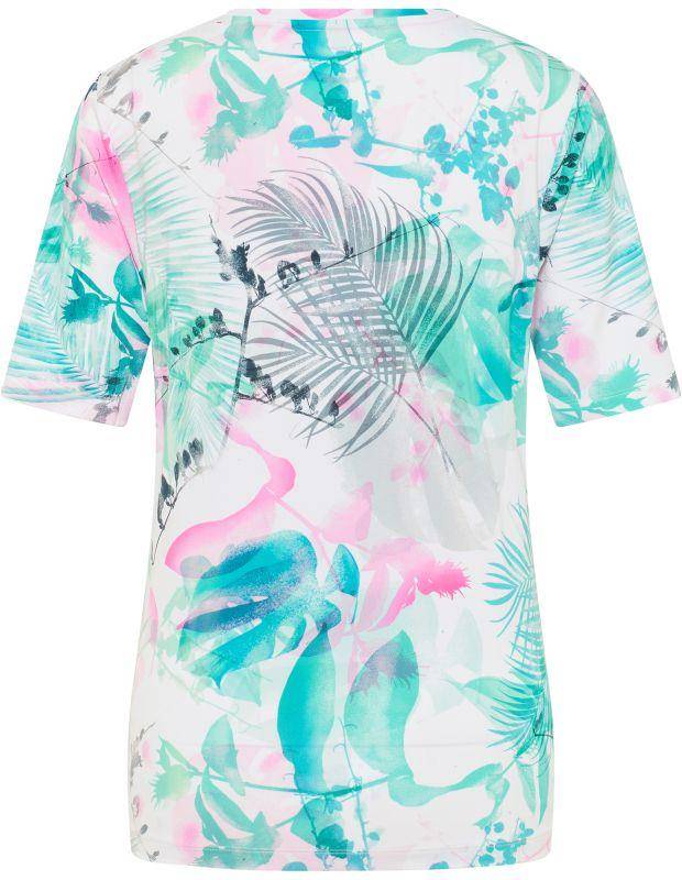 Joy Sportswear T-Shirt CLARA Rundhalsshirt mit tropischem Druckmotiv Begrenztes Angebot