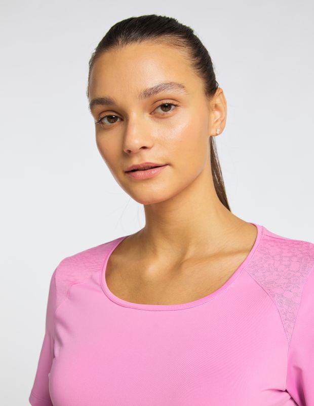 Joy Sportswear T-Shirt HANNA Sportives T-Shirt mit Jacquardeinsatz Saisonschlussverkauf