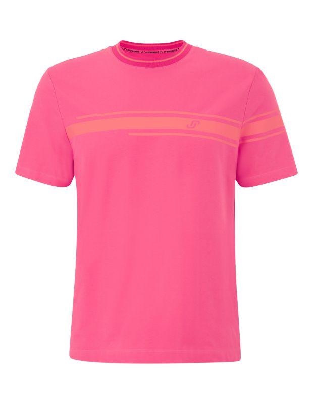 Joy Sportswear T-SHIRT JERSEY G-Style T-Shirt mit Streifen- und Label Print Exklusive Angebote