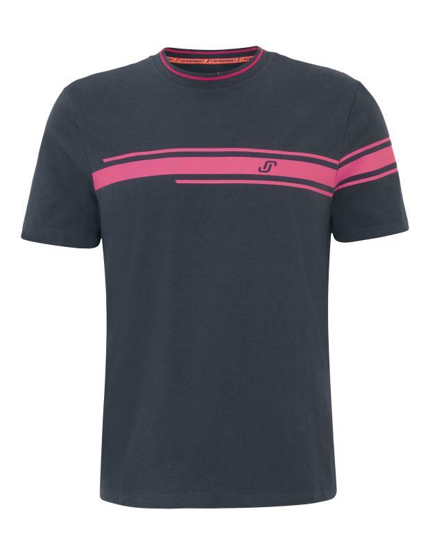 Joy Sportswear T-SHIRT JERSEY G-Style T-Shirt mit Streifen- und Label Print Saisonale Angebote