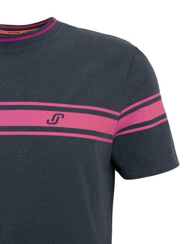 Joy Sportswear T-SHIRT JERSEY G-Style T-Shirt mit Streifen- und Label Print Saisonale Angebote