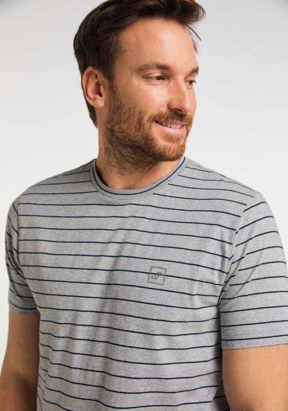 Joy Sportswear Sportshirt DELIAN Gestreiftes T-Shirt aus 100% Baumwolle Vierteljährliche Förderung