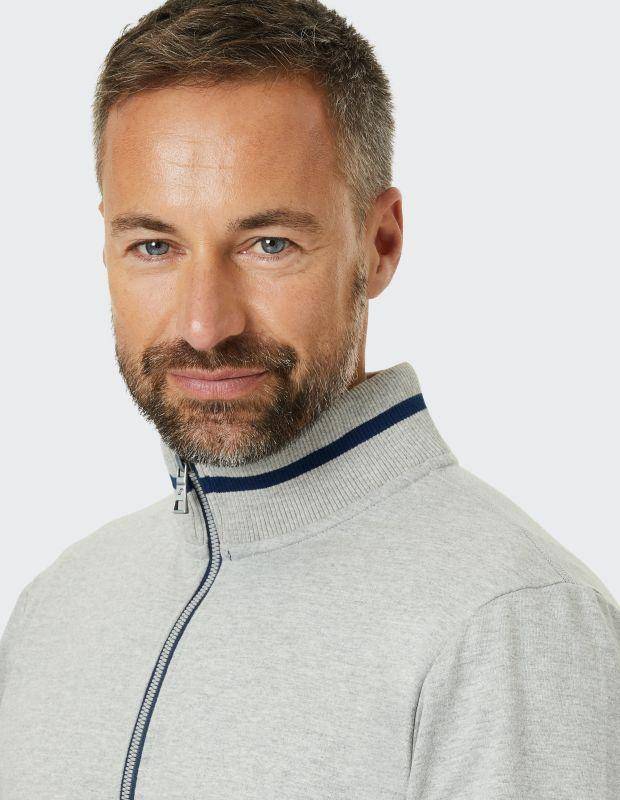 Joy Sportswear Jacke SVEN Sweatjacke mit Kontraststreifen im Kragen Rabatt