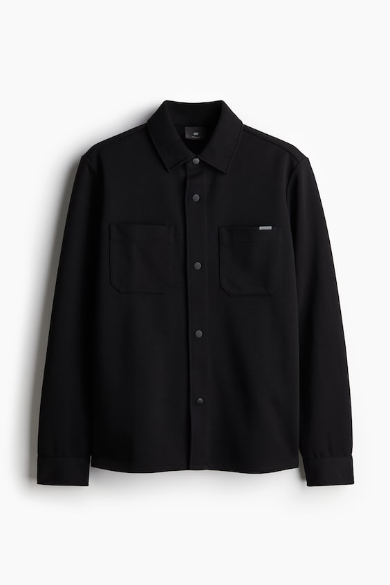 HM Overshirt aus Scuba in Regular Fit Begrenztes Angebot