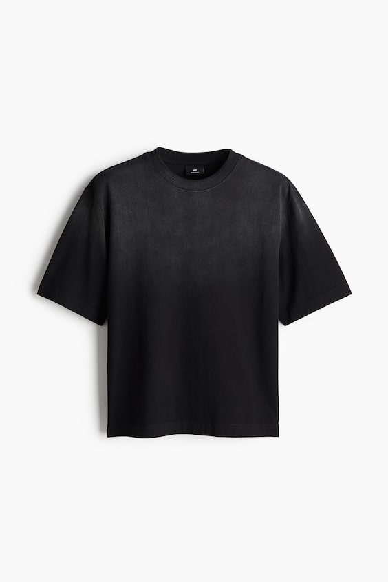 HM Bedrucktes T-Shirt in Oversized Fit Lagerräumung