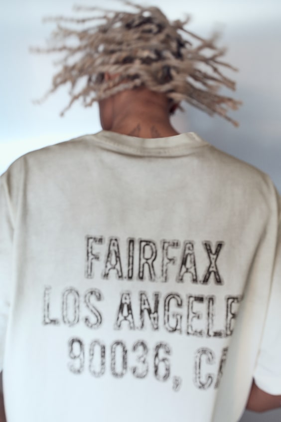 HM Bedrucktes T-Shirt in Oversized Fit Heißer Verkauf
