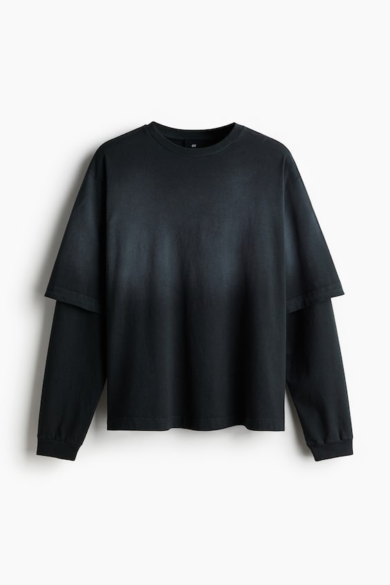 HM Doppellagiges T-Shirt in Oversized Fit Top Angebot