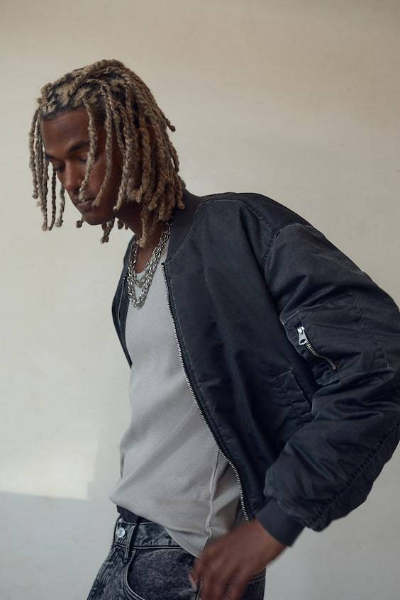 HM Oversized Pilotenjacke im Washed-Look Online Outlet