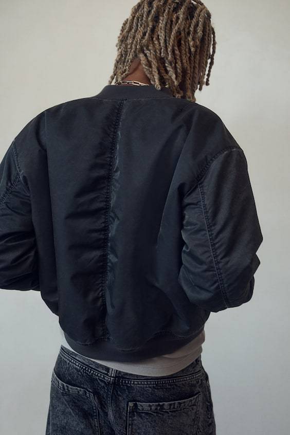 HM Oversized Pilotenjacke im Washed-Look Online Outlet