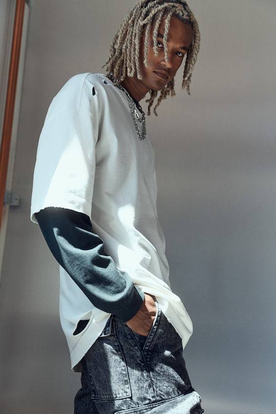 HM Oversized T-Shirt im Worn-Look Zeitlich begrenztes Angebot