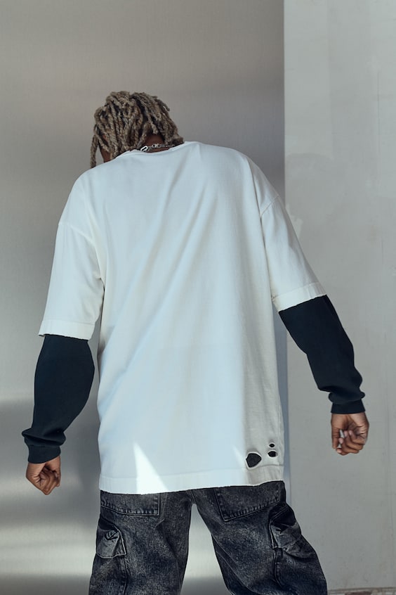 HM Oversized T-Shirt im Worn-Look Zeitlich begrenztes Angebot