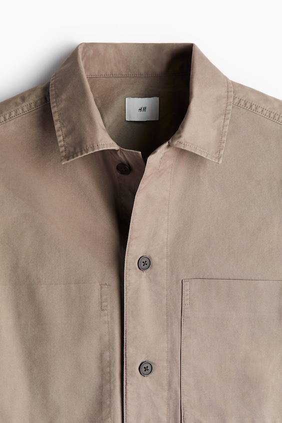 HM Overshirt aus Twill in Regular Fit VIP-Rabatte