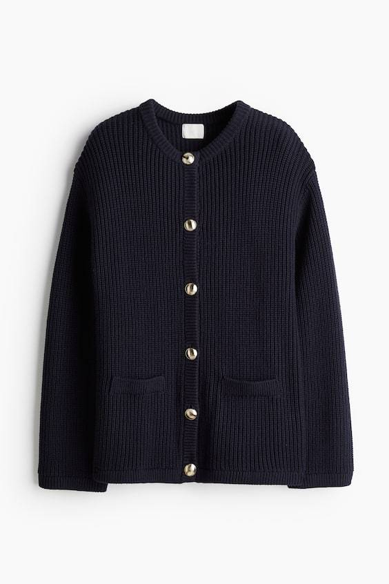 HM Cardigan in Rippstrick Begrenzte Freigabe