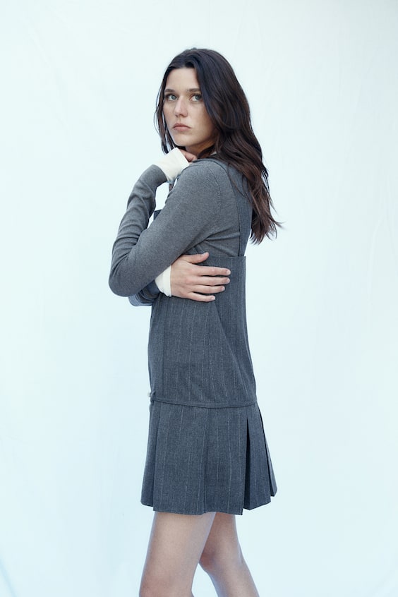 HM Trägerkleid mit Faltenrock Discount Store für neue Produkte