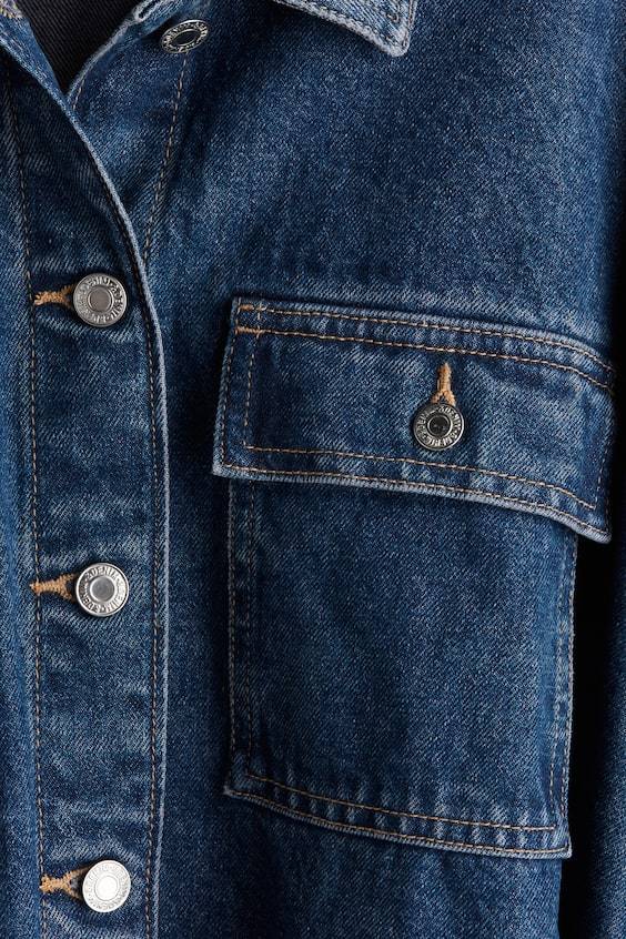 HM Denimjacke mit Bindegürtel 50% Rabatt mit kostenlosem Versand