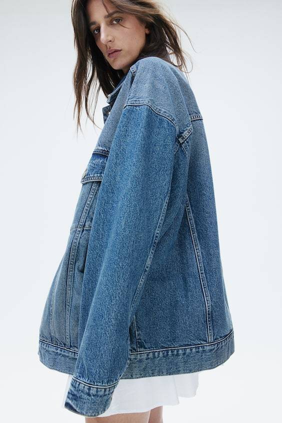 HM Oversized Jeansjacke Kostenloser Versand international
