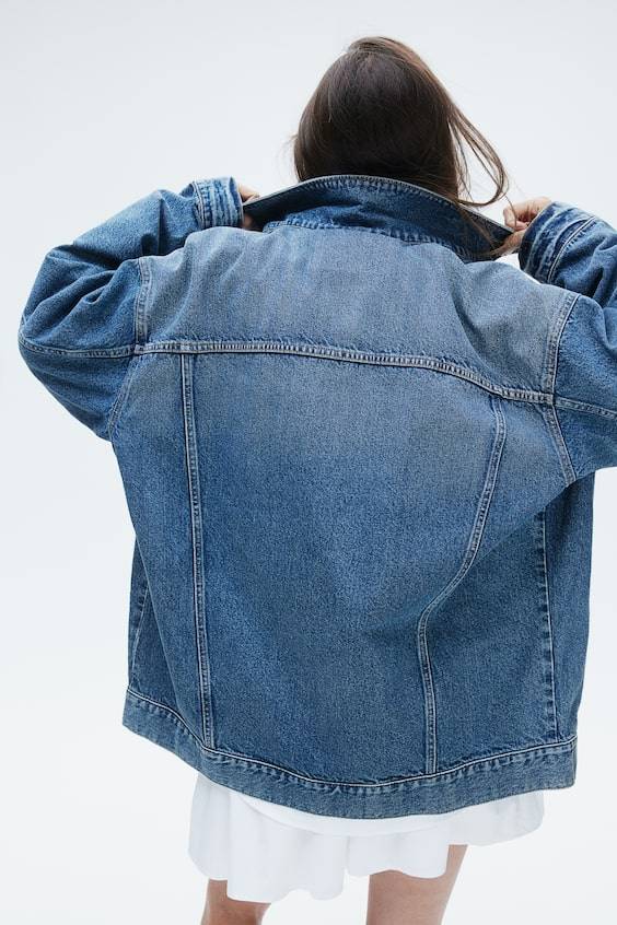 HM Oversized Jeansjacke Kostenloser Versand international