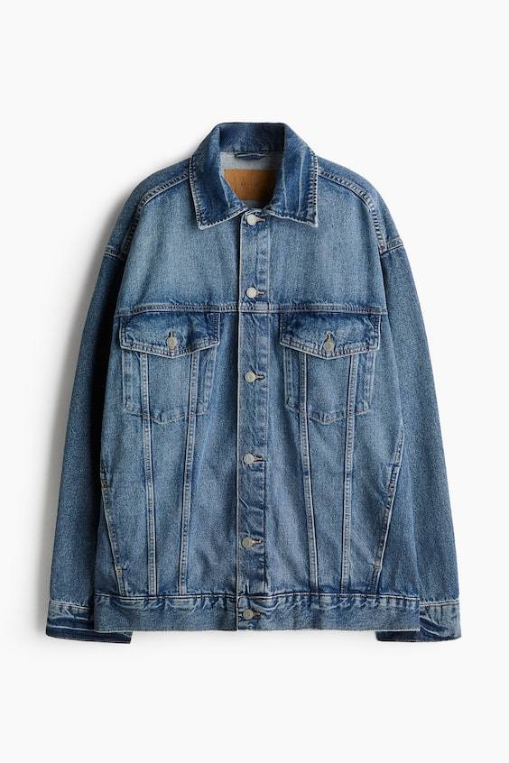 HM Oversized Jeansjacke Kostenloser Versand international