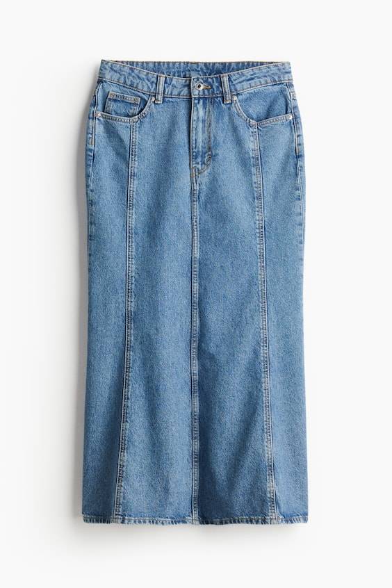 HM Ausgestellter Denimrock Fabrikladen