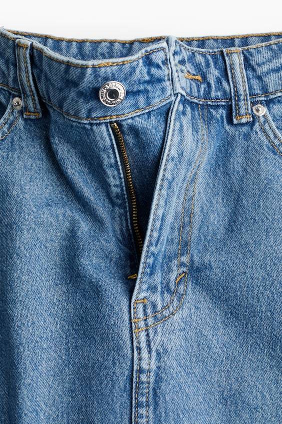 HM Ausgestellter Denimrock Fabrikladen