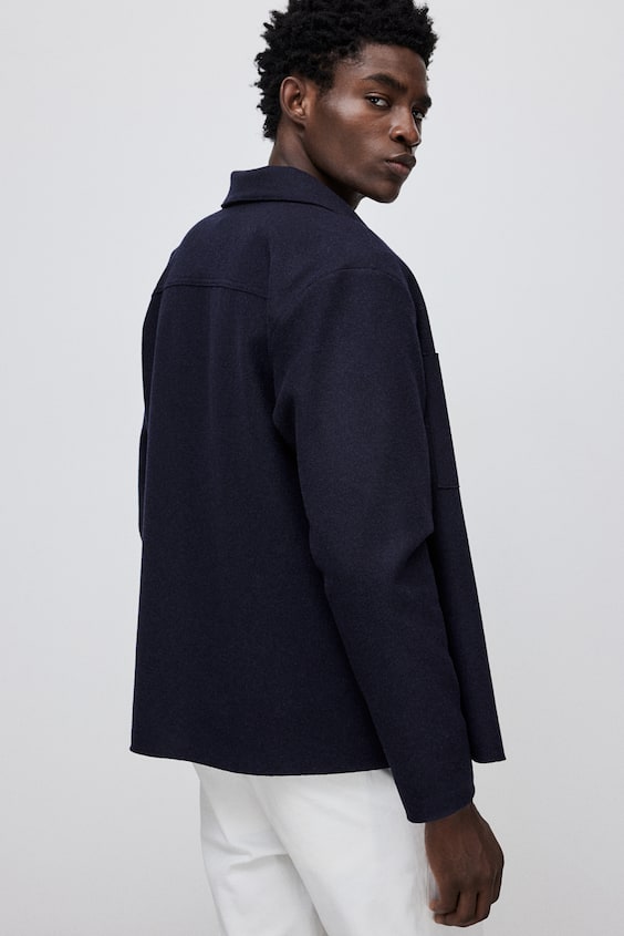 HM Overshirt aus Wollmix Regular Fit Sonderangebot der Fabrik