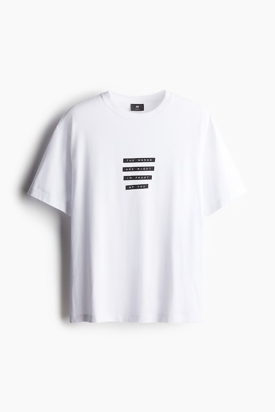 HM Bedrucktes T-Shirt in Loose Fit Hotsell