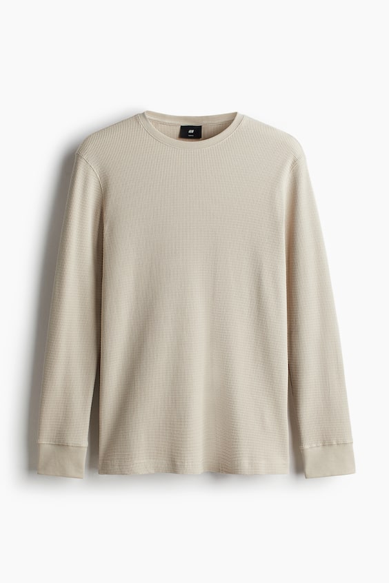 HM Shirt aus Waffeljersey in Slim Fit Meist gekauft