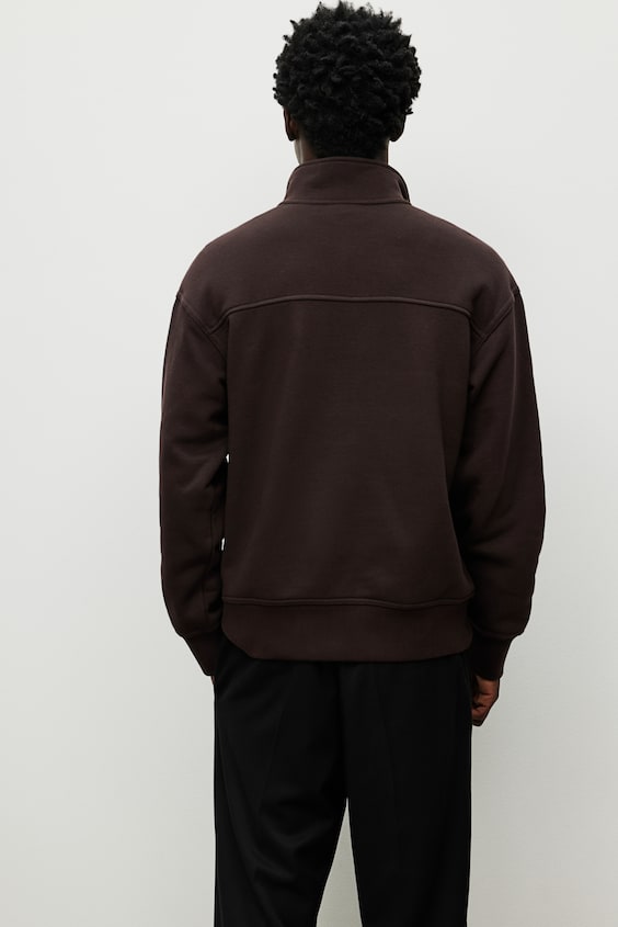 HM Sweatshirt mit Zipper in Loose Fit Tiefpreis