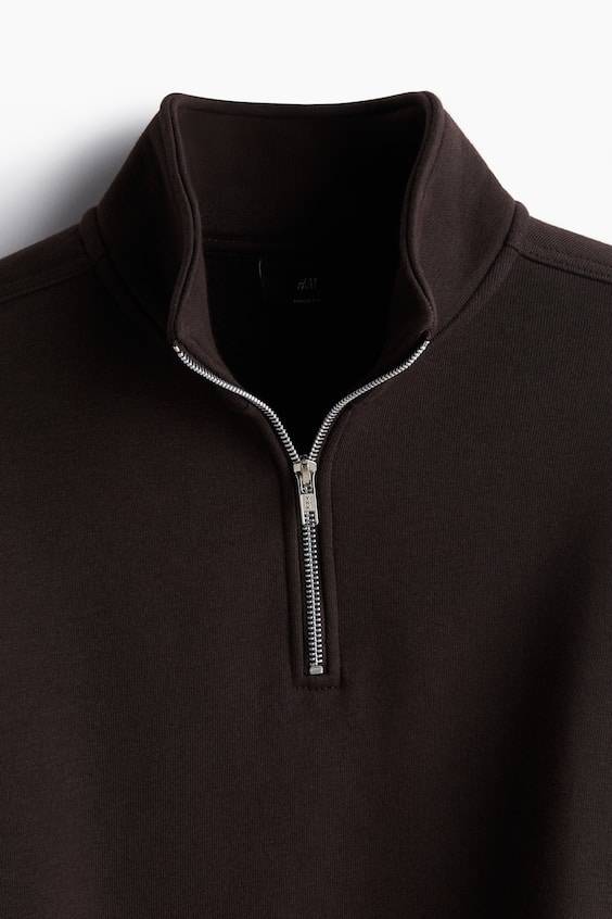 HM Sweatshirt mit Zipper in Loose Fit Tiefpreis