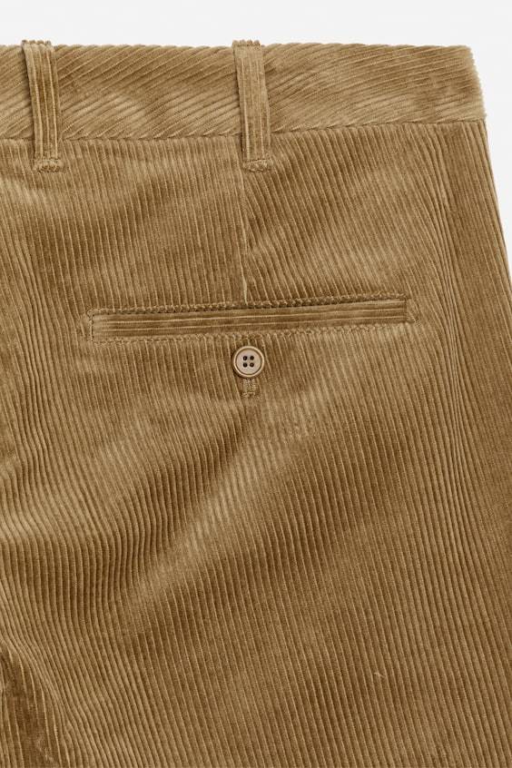 HM Gerade geschnittene Chinohose aus Cord Bis zu 50% Rabatt
