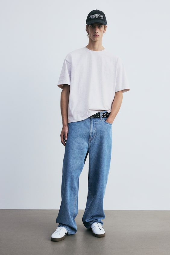 HM Baumwoll-T-Shirt in Oversize-Passform Bis zu 60% Rabatt