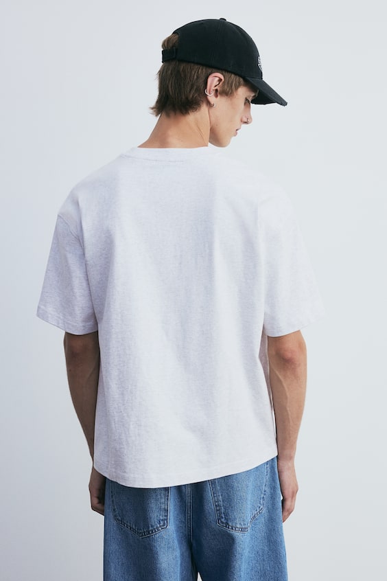 HM Baumwoll-T-Shirt in Oversize-Passform Bis zu 60% Rabatt