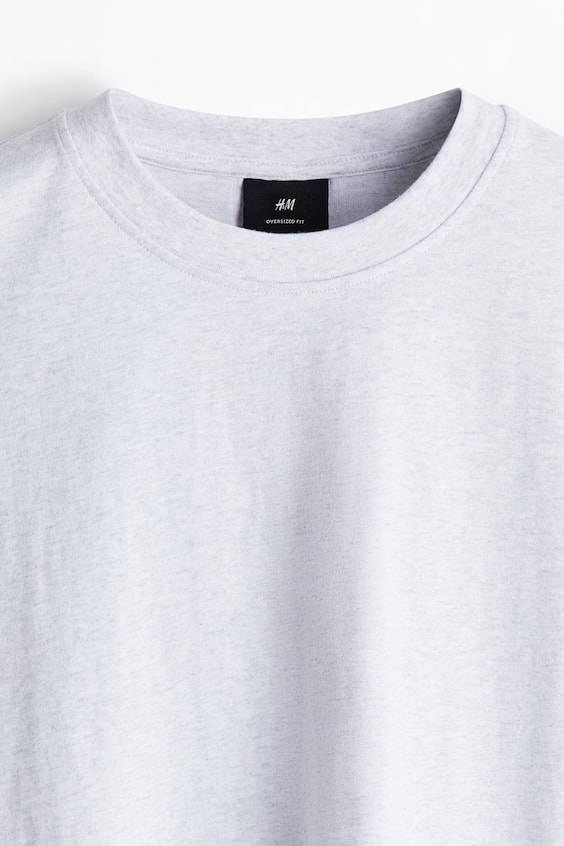 HM Baumwoll-T-Shirt in Oversize-Passform Bis zu 60% Rabatt