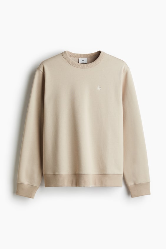 HM Sweatshirt mit Motivstickerei in Regular Fit Bis zu 55% Rabatt