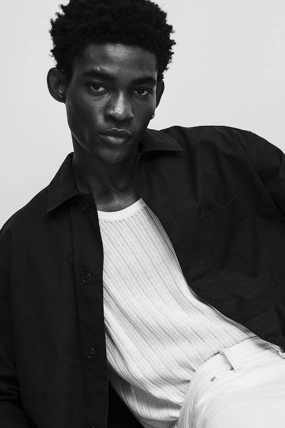 HM Overshirt aus Twill in Regular Fit Kostenloser Versand international