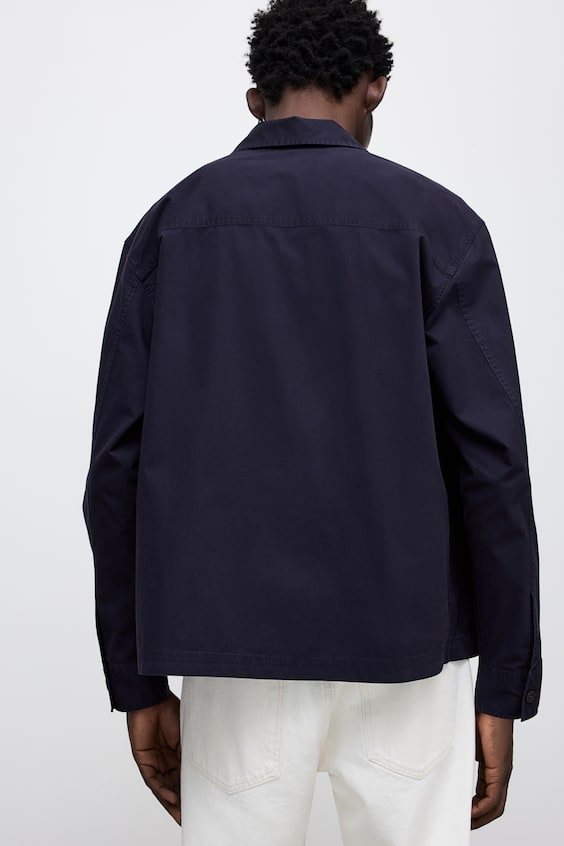 HM Overshirt aus Twill in Regular Fit Kostenloser Versand international