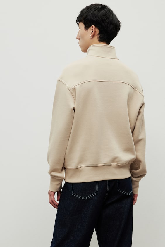 HM Sweatshirt mit Zipper in Loose Fit Rabatte dieses Monats