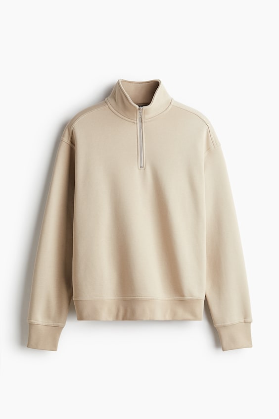 HM Sweatshirt mit Zipper in Loose Fit Rabatte dieses Monats