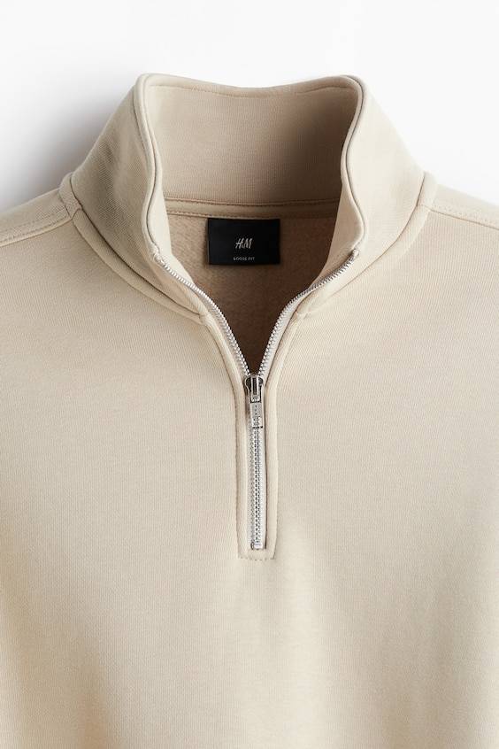 HM Sweatshirt mit Zipper in Loose Fit Rabatte dieses Monats